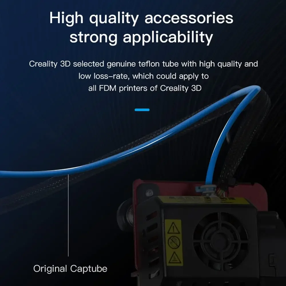 أنابيب PTFE زرقاء من CREALITY  - مراجعة 3D Printing News وسعره