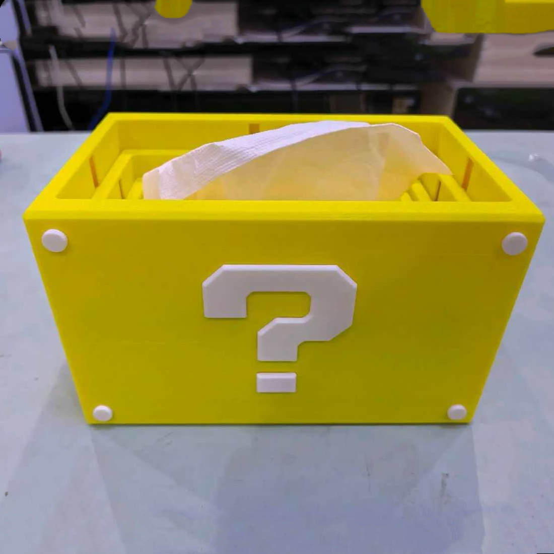 صندوق مناديل سؤال مطبوع ثلاثي  - مراجعة 3D Printing Questions وسعره