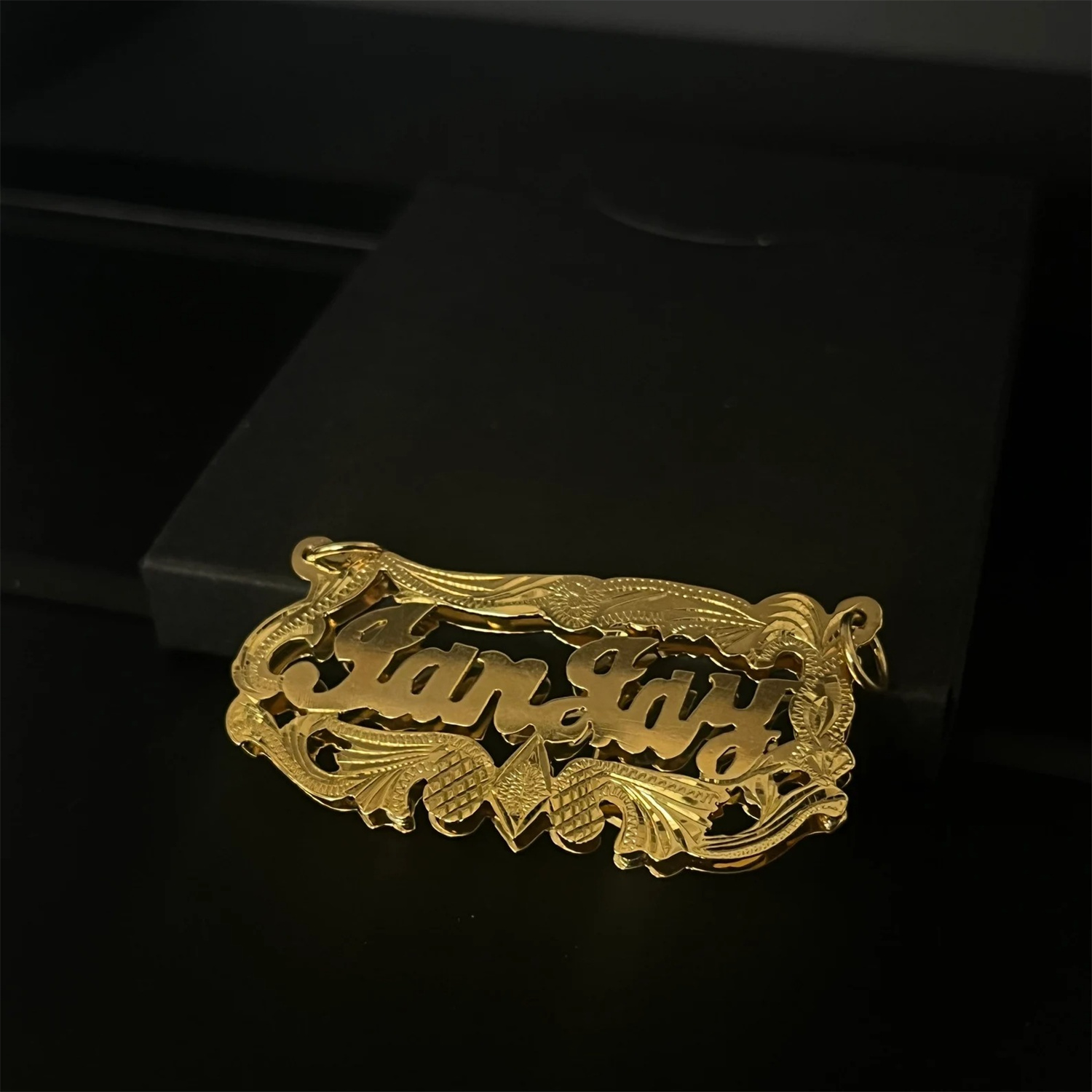 مخصص 18K مطلية بالذهب لوحة اسم - مراجعة 3D Printing Jewellery وسعره