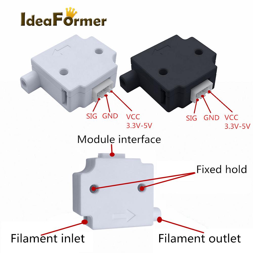 وحدة الكشف عن الكسر خيوط مع 1  - مراجعة Filament Runout Sensor وسعره
