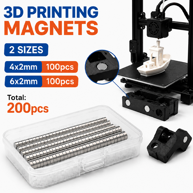 200 قطعة/علبة مجموعة مغناطيسات - مراجعة 3D Printing Process وسعره